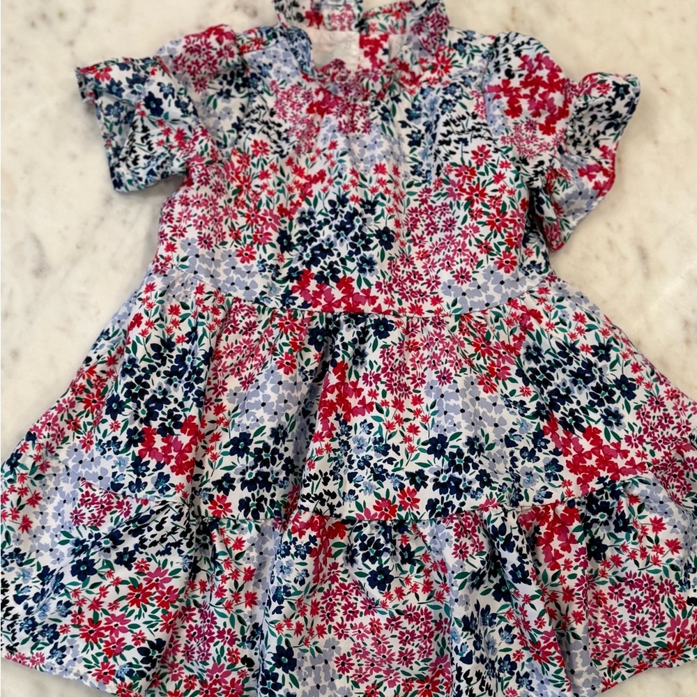 Janie and Jack Multicolor Floral Kids Dress